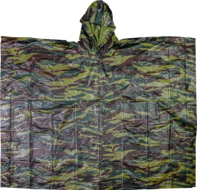Produktbild von Regenponcho Regencape Regenjacke Camouflage Regenumhang Regenschutz uni