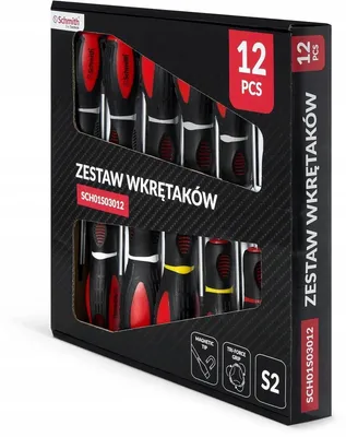 Produktbild von Schmith Schraubendrehersatz Bit Set Magnetisch Werkstattschraubendreher 12-tlg. Magnet-Set Profi Werkstatt Werkzeug für Heimwerker und Mechaniker