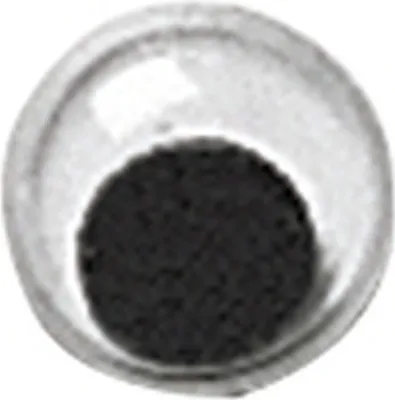 Produktbild von Wackelaugen Ø 8 mm Kunststoff weiss mit schwarzer Pupille