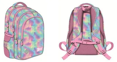 Produktbild von Plecak 4 komorowy BP58 Pastel Pixels