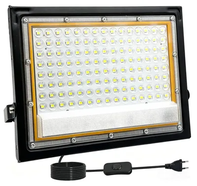 LED-Strahler für Außen, 100W, 6500K, 10000 Lumen, IP66