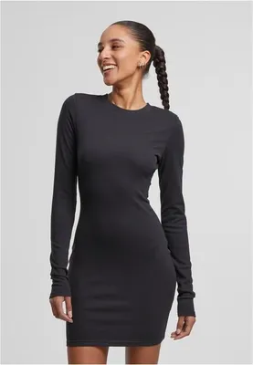 Immagine prodotto di Abito da donna Urban Classics Ladies Cozy Rib Jersey Dress nero - S