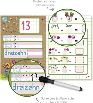 Produktbild von Trendhaus ABC CHAMPIONS Activity Lernkoffer Zahlen 1-25 Wisch & Weg