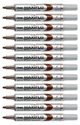 Produktbild von Pentel MWL5S-E mit Flüssigtinte und Pumsystem, 12 Stück braun
