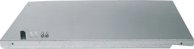 A metal appliance base or shelf.