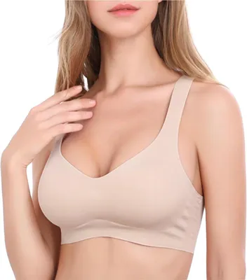 Produktbild von Hochwertiger Sport BH für Damen, Beige - S/M