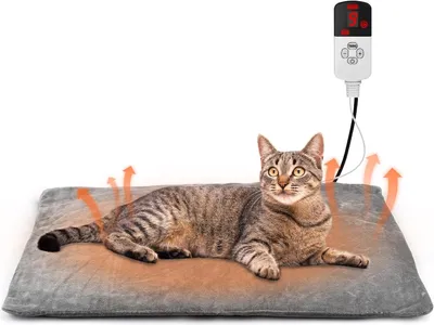 Produktbild von Heizdecke Hund, Heizmatte Katze, Haustier Heizkissen, Wärmematte, Wärmedecke, 9 Temperaturstufen, Waschbar Wärmedecke Elektrisch Hund mit Timer