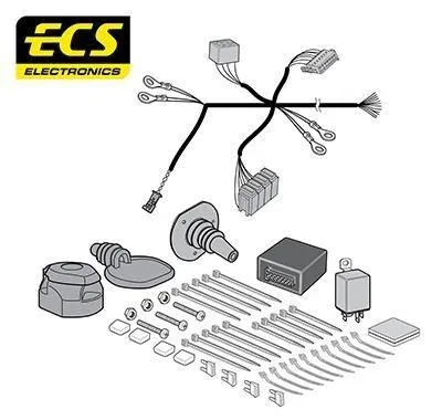 Produktbild von ECS LW001DL Elektrosatz Anhängerkupplung E-Satz Anhängevorrichtung