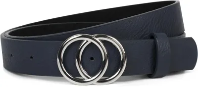 Produktbild von styleBREAKER Damen Gürtel 3 cm | Glänzende Ringschnalle in Gold oder Silber | Verstellbarer Taillengürtel & Hüftgürtel | Glattes Kunstleder für Kleider & Jeans