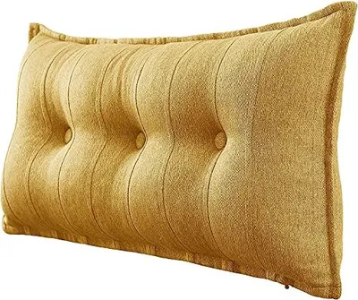 Image de Grand coussin de lit décoratif, lin