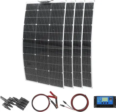 Zdjęcie produktu dla Panel słoneczny, elastyczna konstrukcja, wysoka wydajność, zestaw paneli słonecznych 400 W