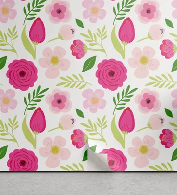 Image de ABAKUHAUS Papier peint amovible et adhésif pour la maison, motif champ champêtre rustique, accent autocollant pour salon et cuisine, 33 cm x 250 cm, multicolore