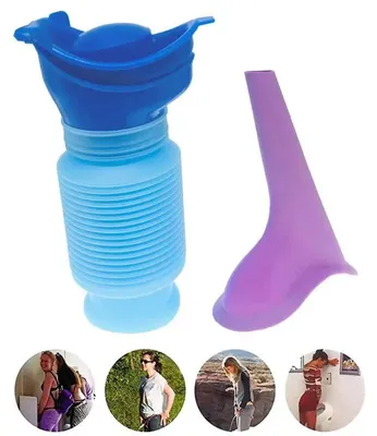 Produktbild von 1 Set Urinal für Auto, Outdoor, Stehurinal, Notfall-Reiseurinal, tragbar, wiederverwendbar, zusammenfaltbar, Campingtoilette, Urinleckage