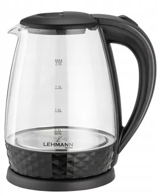 Zdjęcie produktu dla Czajnik elektryczny Lehmann Aqua Glass 30, 2 litry, 2200 W, z podświetleniem LED