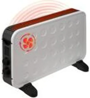Produktbild von BROLLUX WT2K Elektroheizung 2000W mit Ventilator Mobiler Heizer Elektroheizkörper Konvektor Elektroheizer 2 Stufen Thermostat weiß Turbo