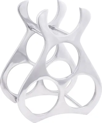 Produktbild von Möbel Weinregal Silber 23x14x28 cm Aluminium - Weinregale 42000149