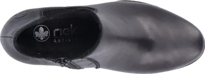 Produktbild von Rieker Damen Chelsea Boot Stiefelette Blockabsatz Leder Reißverschluss 50194, Größe:38 EU, Farbe:Schwarz