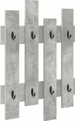 Image de vidaXL Table de chevet murale Béton Gris 60 x 3 x 82 cm