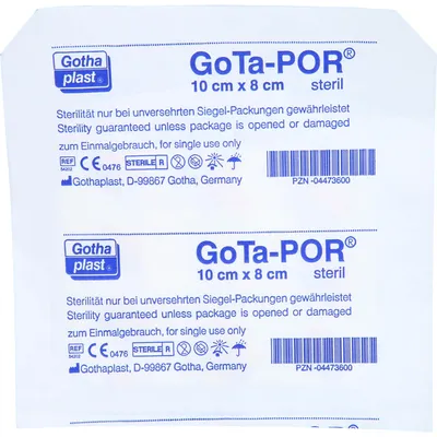 Produktbild von GoTa-POR Wundpflaster steril 100 mm x 80 mm, 1 St. Pflaster