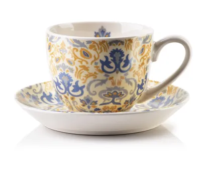 Produktbild von Tasse mit Untertasse Porzellan AFFEKDESIGN by MONDEX Harper 250 ml Mehrfarbig 1 Set