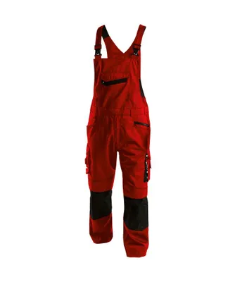 Produktbild von Dassy Arbeitslatzhose mit Kniepolstertaschen Voltic 400148 Gr. 52-STANDARD rot/schwarz