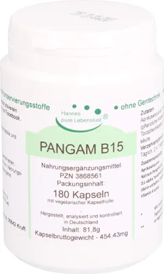 Produktbild von Pangam Vitamin B15 Vegi Kapseln