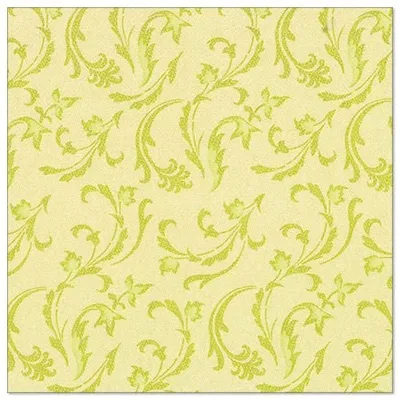 Produktbild von Servietten "ROYAL Collection" 1/4-Falz 40 cm x 40 cm limonengrün "Damascato"