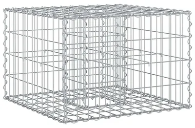 Produktbild von vidaXL Gabionen Hochbeet Silber