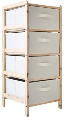 Imagen del producto de Estantería de pie de madera maciza para almacenamiento doméstico