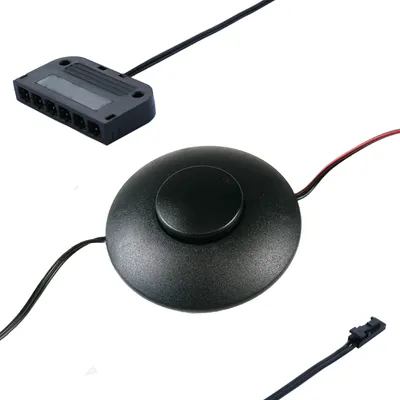 Produktbild von kalb | Fußschalter,dimmbar, LED Mini-Stecksystem, schwarz, mit 6-fach Adapter