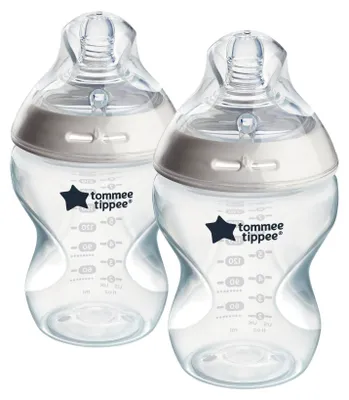 Image de Biberons - TOMMEE TIPPEE - NATURAL START - 260 ml - Anti-coliques - Tétine imitant la forme du sein - pack de 2