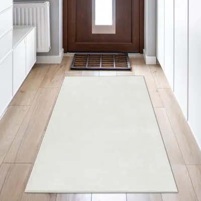 Produktbild von Schön weich-flauschiger Teppich „bezaubernd“ in schneeweiß Größe - 80 x 150 cm