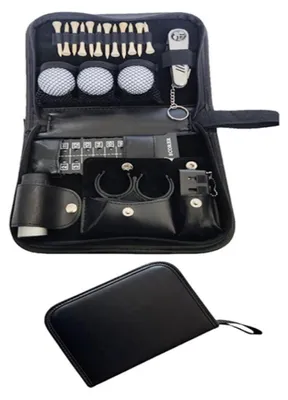 Productafbeelding van Multifunctionele Golf Toolset in Leder Tas
