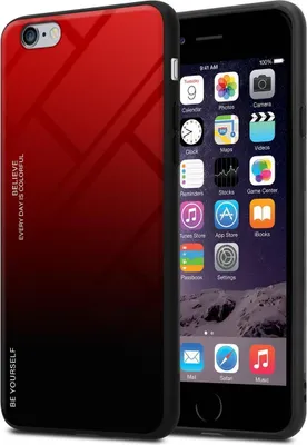 Immagine prodotto di Cadorabo Custodia per Apple iPhone 6 PLUS / 6S PLUS Custodia protettiva in nero Custodia per cellulare Custodia in TPU Custodia Cover Custodia in vetro temperato