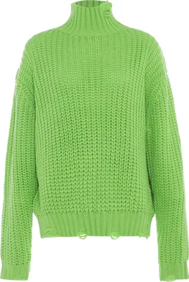 Image de Pull pour femme Gaya - couleur vert citron, taille XS/S