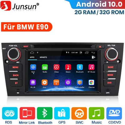 Produktbild von 7'' Android CD DVD Autoradio Für BMW 3er E90 E91 E92 E93 GPS Navi RDS WIFI BT FM SWC