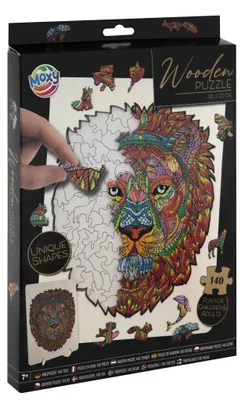 Produktbild von Creative Craft Group Holz-Legespiel Löwe - 140 Teile Mosaikpuzzle