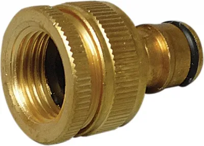 Zdjęcie produktu dla Adapter kranowy do węża ogrodowego, mosiądz 1/2 i 3/4