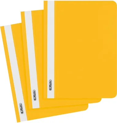 Produktbild von herlitz Schnellhefter Kunststoff gelb DIN A5