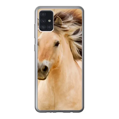 Produktbild von MuchoWow® Handyhülle Schutzhülle Hülle für Samsung Galaxy A52 5G Pferde - Tiere - Mähne - Porträt Silikon Softcase Handy Hülle - Umschlag