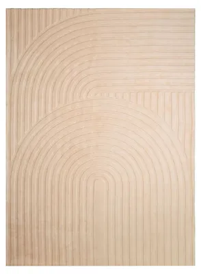 Image de Volero - Tapis Scandinave - Charm Curves Beige - 120x170cm