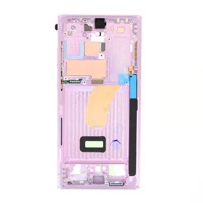 Image de Cadre central original pour Samsung Galaxy S23 Ultra S918 violet GH96-15833D