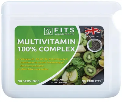 Obrázek produktu pro Multivitaminový komplex 100 % – 90 tablet