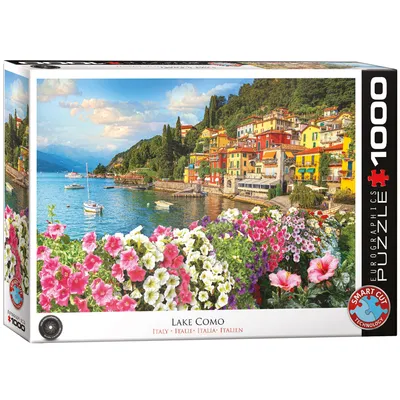 Obrázek produktu pro Itálie - jezero Como - 1000 dílků puzzle - velikost 68x48 cm
