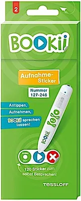 Obrázek produktu pro 120 BOOKii® Aufnahme-Sticker neutral Paket 2, Nr. 127-246
