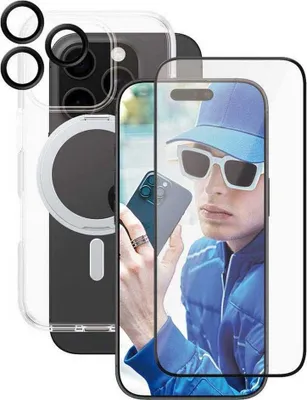 Image de PanzerGlass CARE by PG3-in-1 Ceramic iPhone16P 6.3 (B1326+2854+1282)