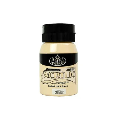 Produktbild von Royal & Langnickel Essentials Acrylfarbe, 500 ml, Neapelgelb