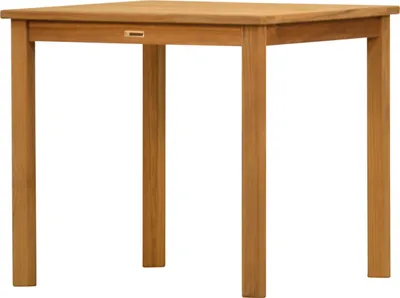 Produktbild von Gartentisch Massiver Teakholztisch London 80 x 80 cm, wetterfester Holztisch aus Teak nachhaltiger und unbehandelter Teaktisch