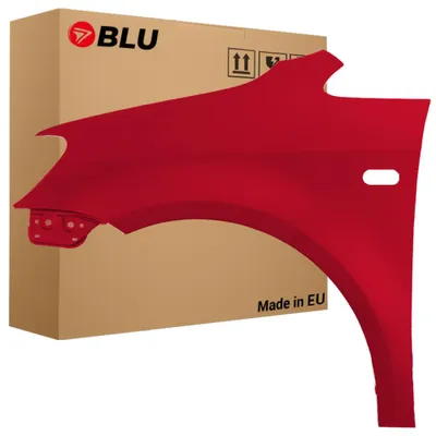 Obrázek produktu pro BLU Blatník náhrada pro VW Volkswagen Caddy III 3 2K Otvor Blinkru LY3D Levý Červený TornadoRot | 2010-2015 | Přední | Lakovaný | Připravený k montáži