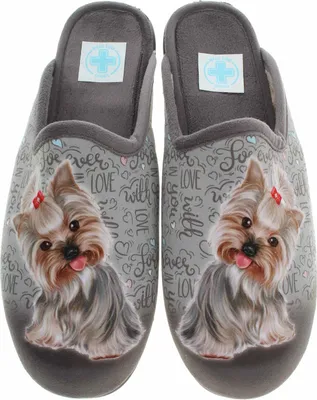 Imagen del producto de Zapatillas de casa para mujer Medi Line 134-025, gris, talla 39